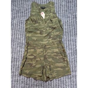 Sanctuary Camo Romper Womens XS Sleeveless Utility Summer Casual Streetwear Edgy